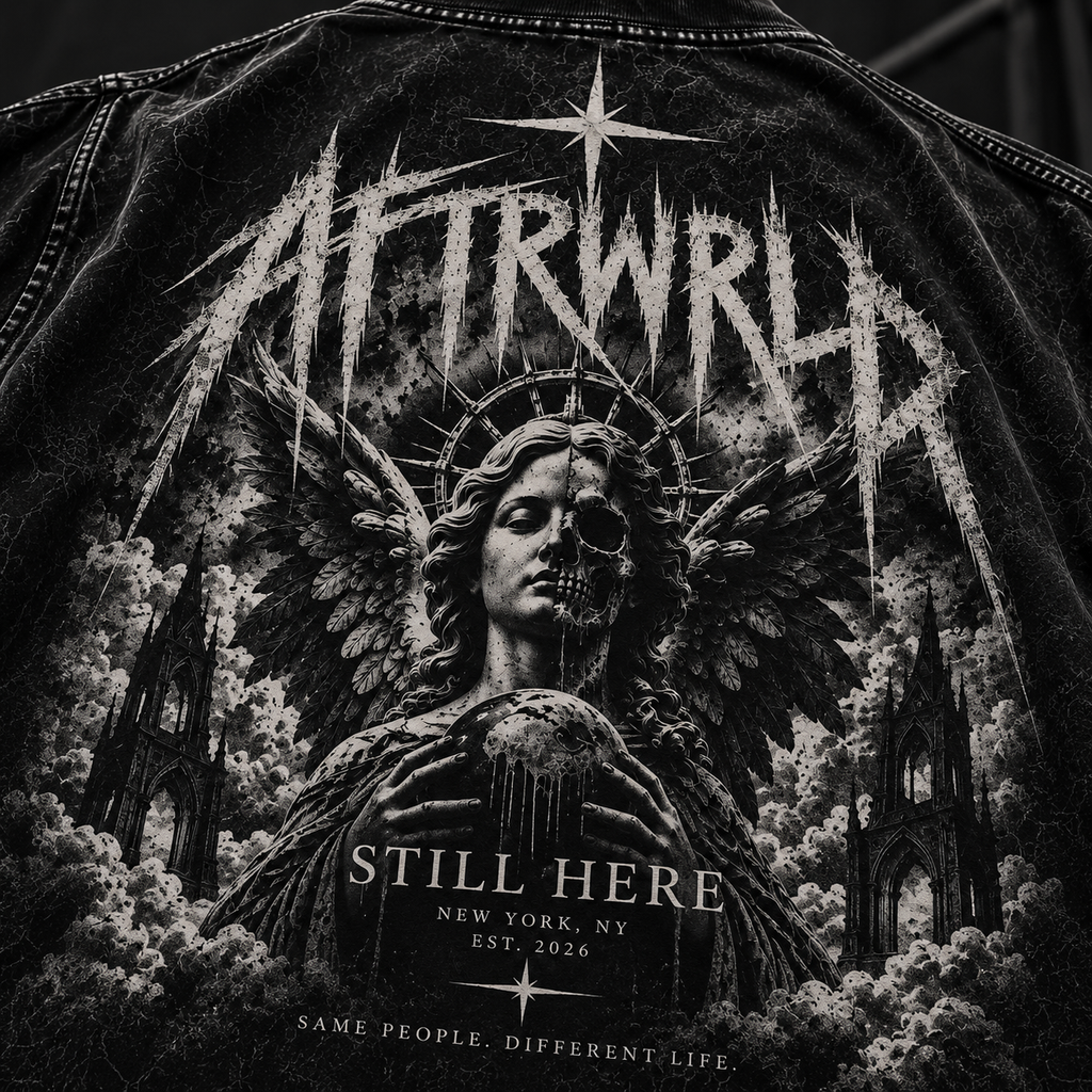 STILL HERE — back graphic detail