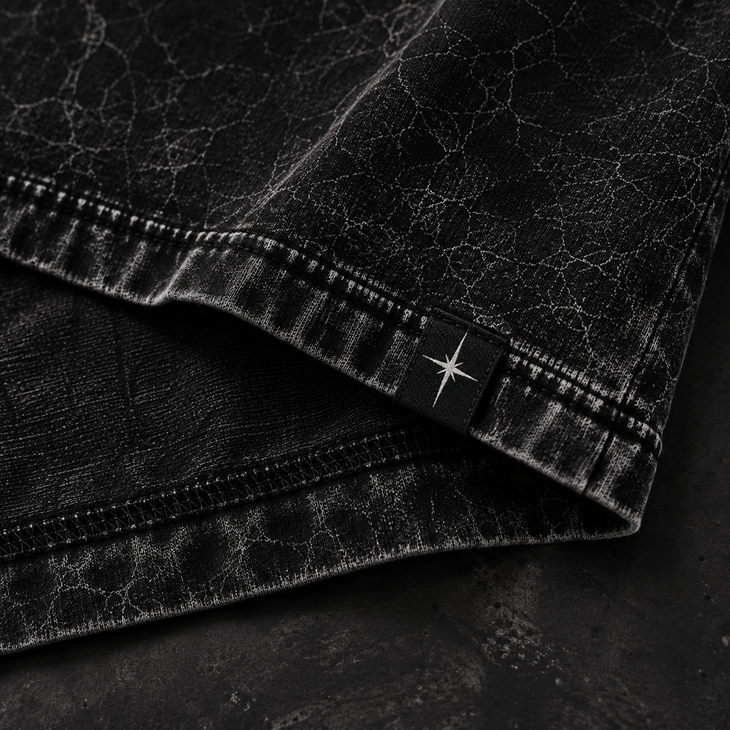 STILL HERE — fabric stitching detail